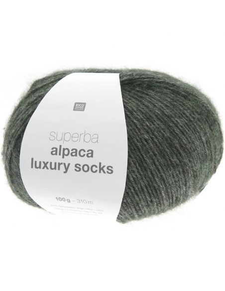 Pelote Rico socks superba alpaca luxury olive