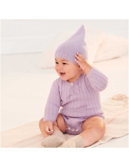 Pelote Rico baby merino lilas
