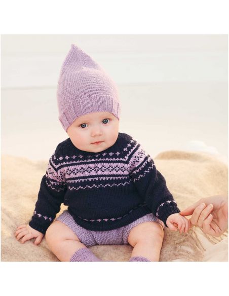 Pelote Rico baby merino lilas