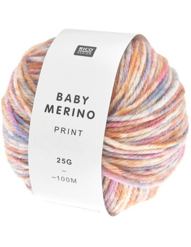 Pelote Rico baby merino print fleurs