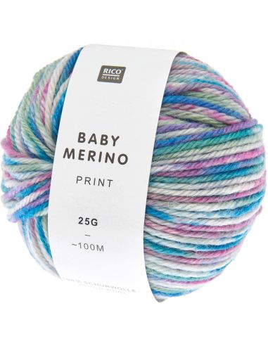 Pelote Rico baby merino print paon