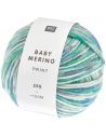 Pelote Rico baby merino print aqua