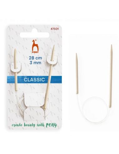 Aiguilles à tricoter circulaires chaussettes 28cm n°3