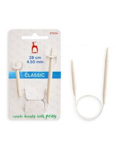 Aiguilles à tricoter circulaires chaussettes 28cm n°4,5