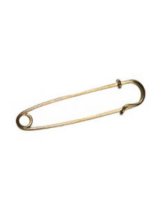 Epingles Kilt dorée 75 mm - Lot de 2