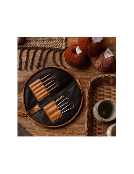 Dian - étui pour aiguilles à tricoter et crochets coloris Whisky