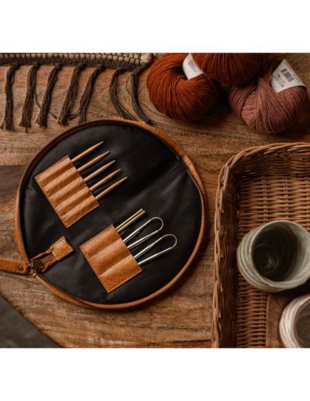 Dian - étui pour aiguilles à tricoter et crochets coloris Whisky
