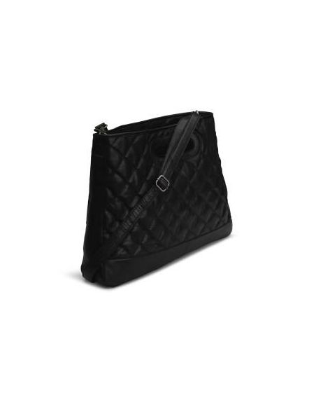Darcia - sac à bandoulière matelassé coloris noir