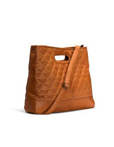 Darcia - sac à bandoulière matelassé coloris whisky