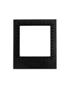 Dana - règle à échantillon en cuir coloris noir