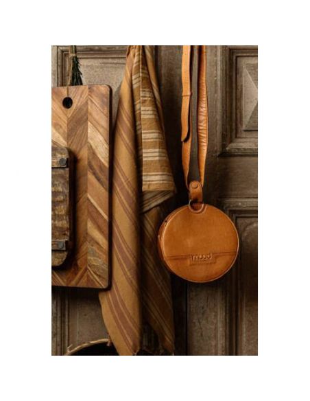 Demi - sac à bandoulière coloris whisky