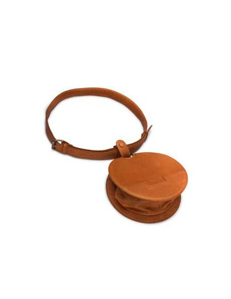 Demi - sac à bandoulière coloris whisky