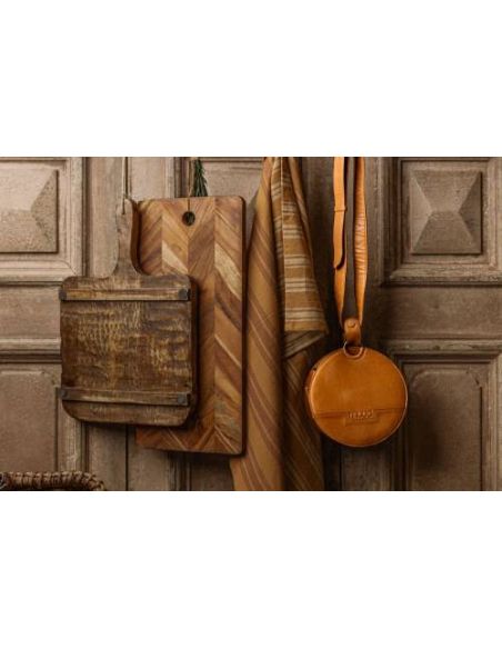 Demi - sac à bandoulière coloris whisky