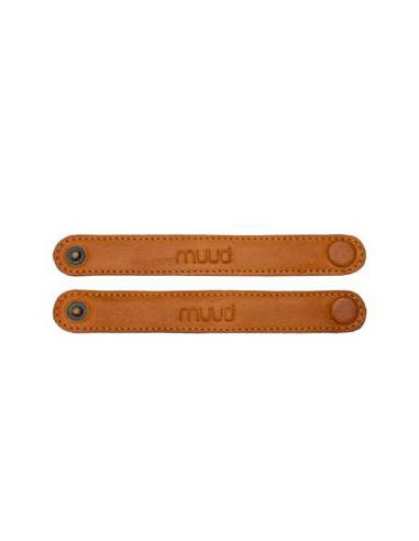Carita starps - attaches en cuir coloris whisky