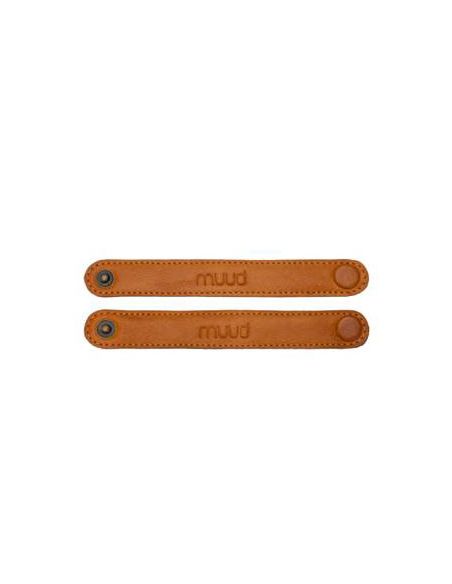 Carita starps - attaches en cuir coloris whisky