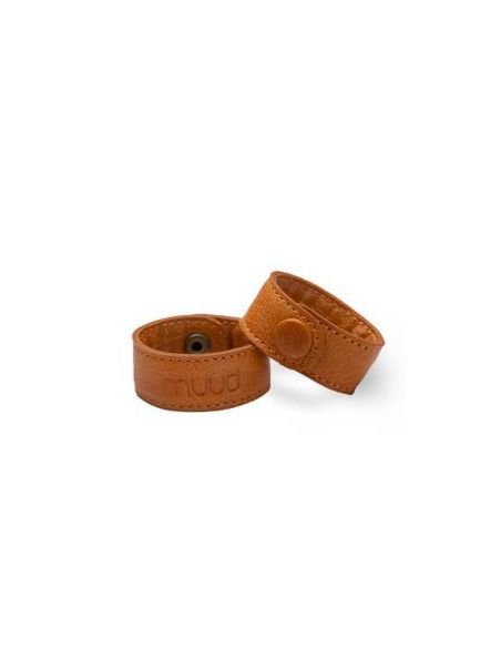 Carita starps - attaches en cuir coloris whisky