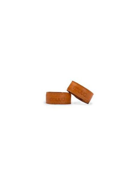 Carita starps - attaches en cuir coloris whisky