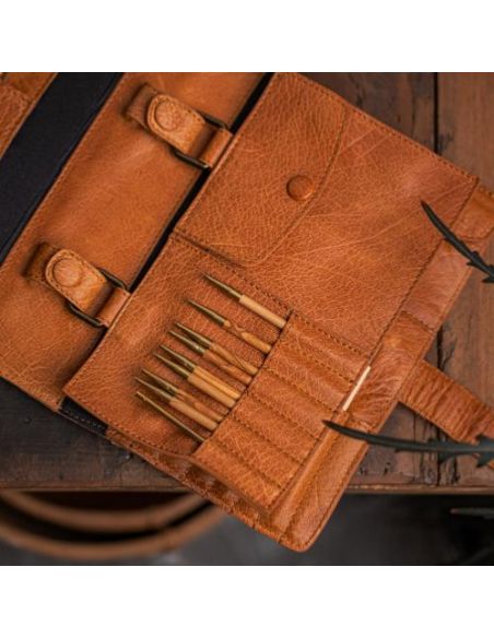 Carita B - étui pour aiguilles interchangeables coloris whisky