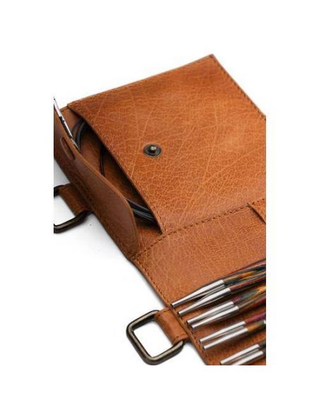 Carita B - étui pour aiguilles interchangeables coloris whisky