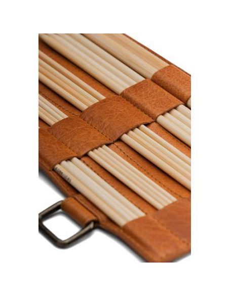 Carita C - étui pour aiguilles doubles pointes coloris whisky