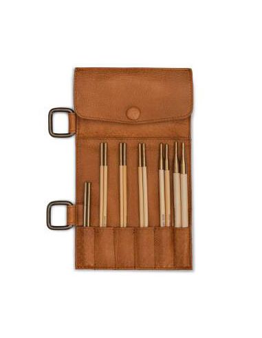Carita D - étui pour aiguilles circulaires coloris whisky