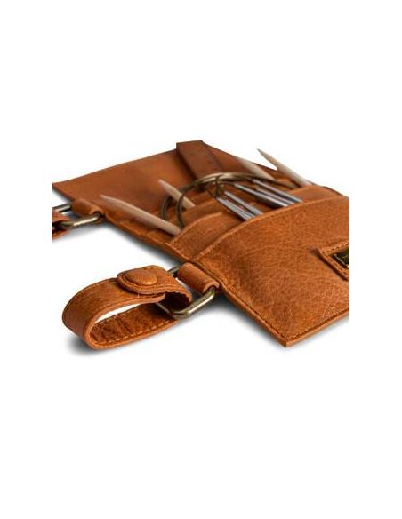 Carita F - étui pour aiguilles circulaires coloris whisky