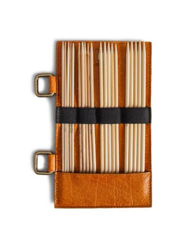 Carita G - étui pour aiguilles à tricoter coloris whisky