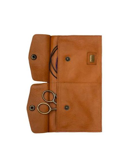 Carita H - étui pour accessoires coloris whisky