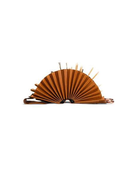 Betina XL - étui pour aiguilles circulaires coloris whisky