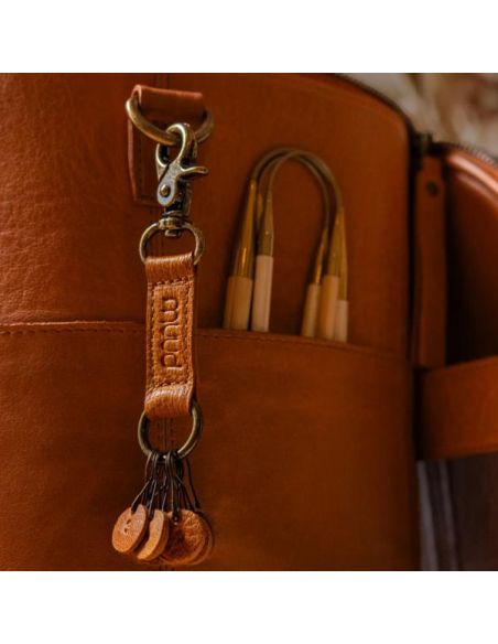 Feliz - porte-clés avec marqueurs de mailles coloris whisky