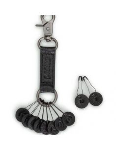 Feliz - porte-clés avec marqueurs de mailles coloris noir