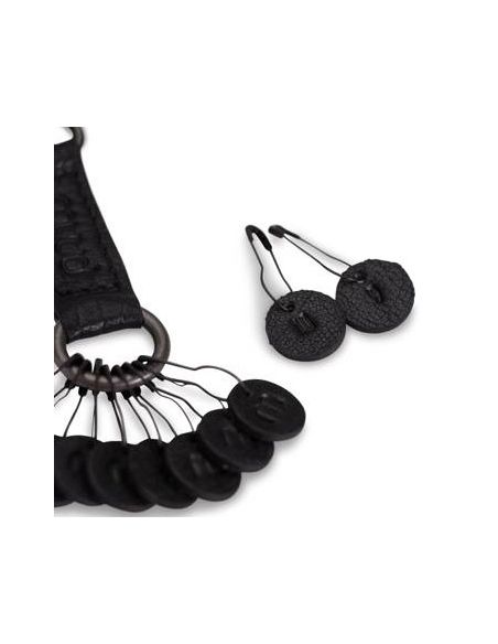 Feliz - porte-clés avec marqueurs de mailles coloris noir