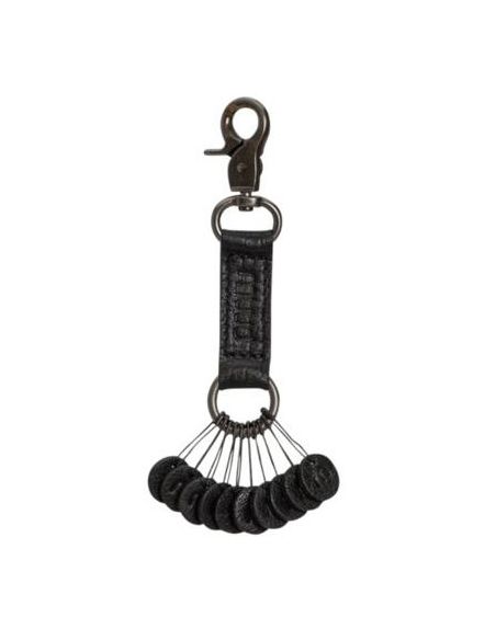 Feliz - porte-clés avec marqueurs de mailles coloris noir