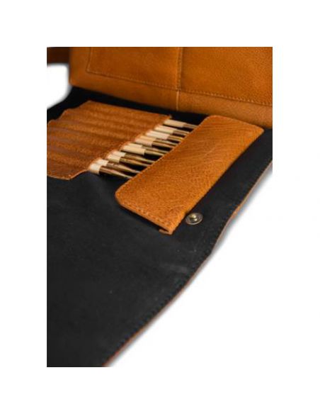 Fee - Pochette pour crochet coloris whisky