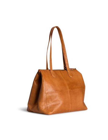 Fro - sac shopper avec rangement extérieur coloris whisky