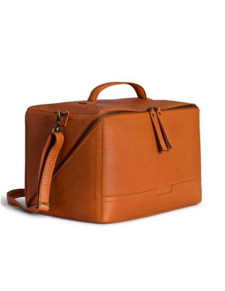 Cléo XL - sac à projet avec bandoulière coloris whisky