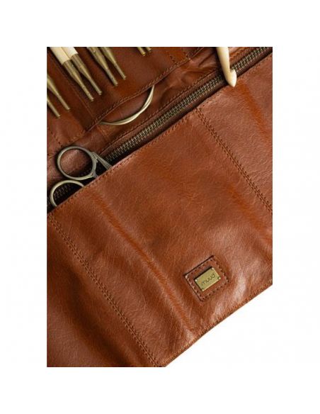 Stockholm- étui pour aiguilles interchangeables et circulaires coloris rich brown