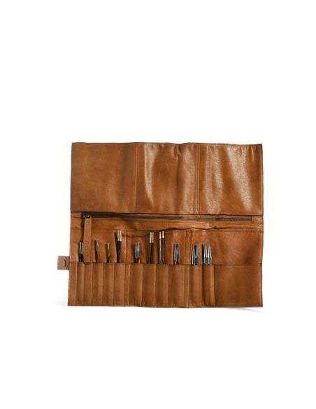 Stockholm- étui pour aiguilles interchangeables et circulaires coloris whisky