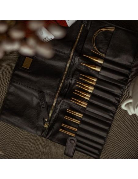 Stockholm- étui pour aiguilles interchangeables et circulaires coloris noir