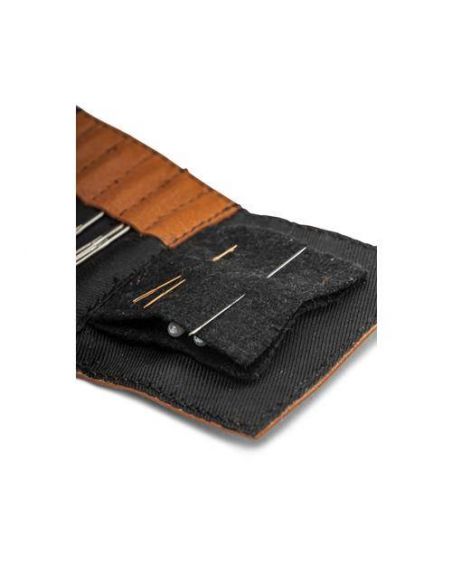 Carla - étui de broderie ou de couture coloris whisky