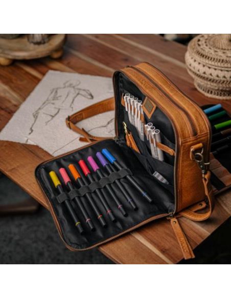 Cathy - sac à bandoulière coloris whisky