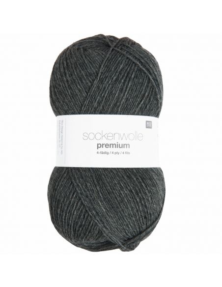 copy ofPelote Rico sockenwolle premium 4 fils gris