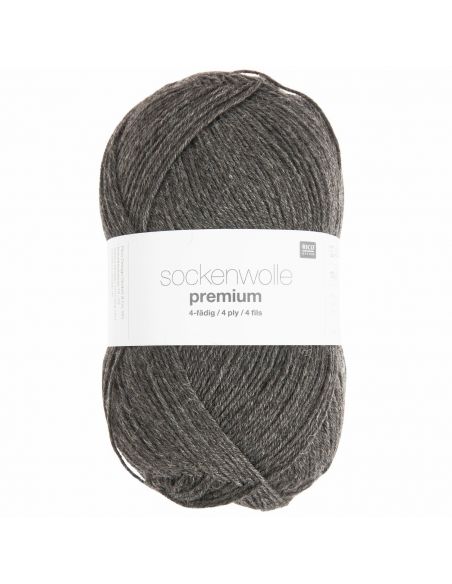 Pelote Rico sockenwolle premium 4 fils marron
