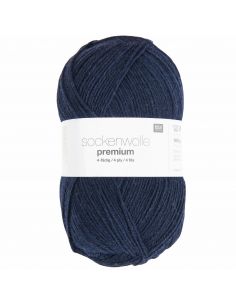 Pelote Rico sockenwolle premium 4 fils marine