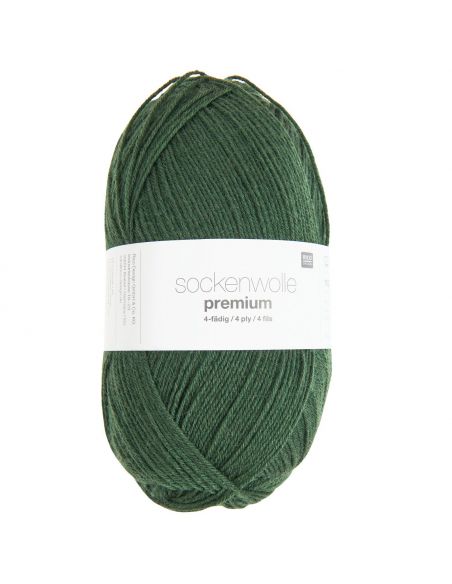 Pelote Rico sockenwolle premium 4 fils loden