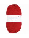 Pelote Rico sockenwolle premium 4 fils rouge