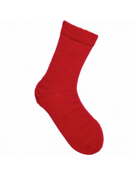 Pelote Rico sockenwolle premium 4 fils rouge