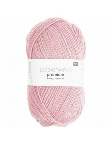 Pelote Rico sockenwolle premium 4 fils rose