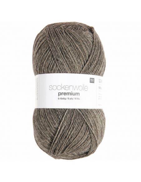 Pelote Rico sockenwolle premium 6 fils nature