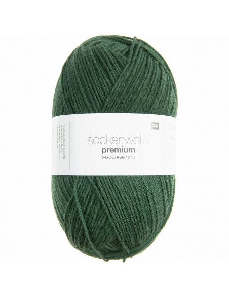 Pelote Rico sockenwolle premium 6 fils loden